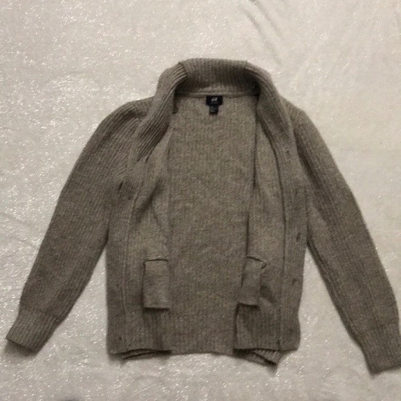 MEN’S BUTTON UP WOOL CARDIGAN - Picture 2 of 5